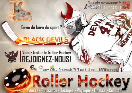 Affiche recrutement Roller Hockey