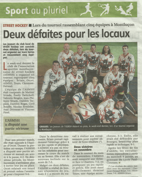 Journée de Hockey à domicile le 15 décembre 2013